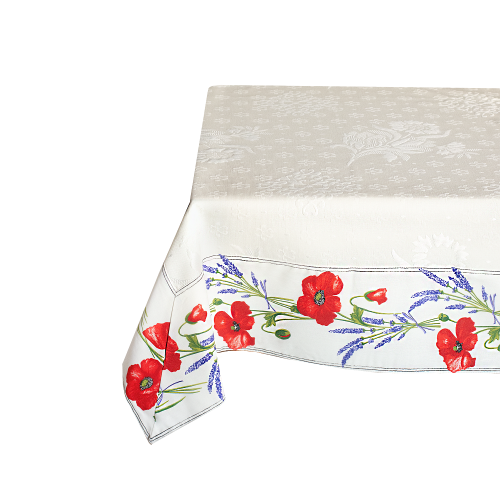 French Jacquard multi-cover (Coquelicots. raw)